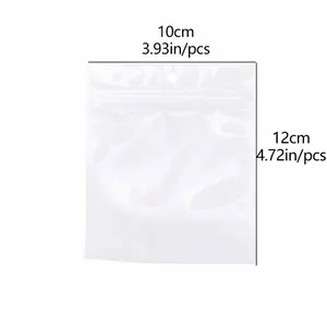 Clear ziplock packaging bag 10x12cm with hanging hole for multi-layer cross trousers chain
