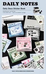 Détail du lot de carnets d'autocollants Daily Notes pour scrapbooking et décoration