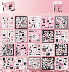 Aperçu de 20 stickers décoratifs thème thé de l'après-midi pour scrapbooking et déco