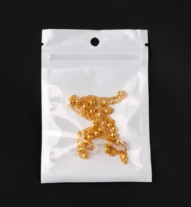 Golden acrylic chain for glasses or masks in a professional sealed storage package