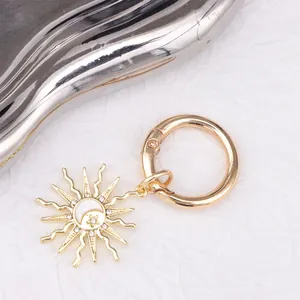 Golden sun moon star shoe charms with shell inlay and rhinestones for Martin boots