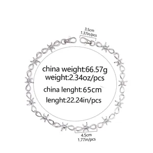 Dettaglio catena a spine d'argento lunga 65 cm con peso di 66,57 g