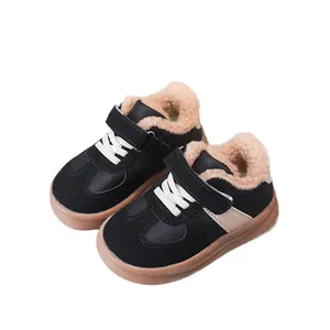 Scarpe sportive invernali per bambini foderate in pile con suole in gomma antiscivolo