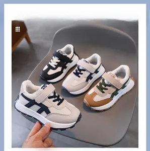 Detail of four color options for kids breathable mesh sneakers with velcro straps