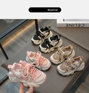 Detailed macro view of breathable mesh and soft thick sole on stylish children sneakers