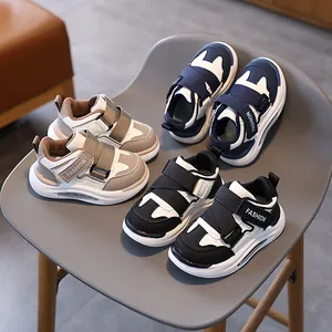 Kinder Chunky Sneaker Rutschfest Atmungsaktiv Kunstleder Mesh Sportschuhe Für Jungen Mädchen Frühling Herbst Casual Schuhe