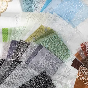 Spezialpapier-Set im Athen-Stil mit Netztexturen für DIY Journal- und Taschen-Dekoration