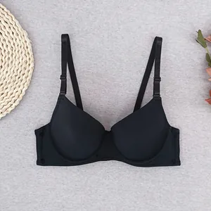 Women's Sexy Gathered Underwire Bra Polyamide Spandex Seamless 3/4 Cup Adjustable Detachable Straps Breathable Mesh Bra Lingerie