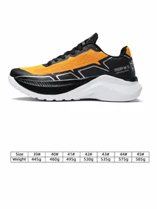 Size chart showing weight and measurements for model 9915 men's platform running shoes