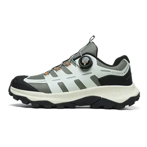 Scarpe da trekking da uomo con chiusura a rotella e suole in gomma antiscivolo