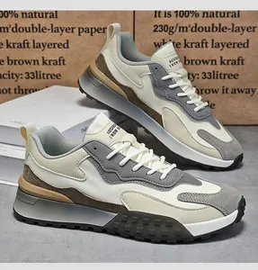 Detail of multi-material layered outdoor sneakers with anti-slip rubber sole