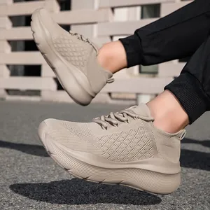 Baskets Décontractées en Maille Respirante pour Hommes Femmes Chaussures de Marche Légères Semelle Épaisse Mode Sport