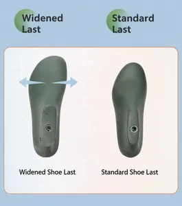 Vergleich zwischen extra weitem Schuhleisten und Standard-Schuhleisten für Turnschuhe
