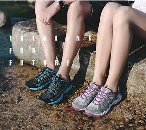 Outdoor breathable river wading shoes with quick-dry mesh and non-slip drainage sole