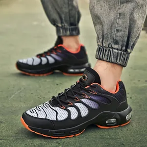Scarpe antinfortunistiche uomo traspiranti con design a onde e suola a cuscino d'aria