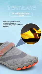 Detailansicht des atmungsaktiven Air-Layer-Netzes und Klettverschlusses für Outdoorschuhe