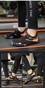 Detail view of quick-dry water shoes with breathable mesh and anti-slip rubber soles