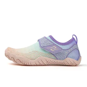 Kids quick-dry water shoes with gradient design and non-slip rubber soles for beach outdoor