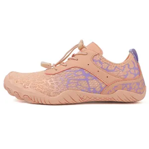 Chaussures aquatiques roses à séchage rapide avec maille et semelle antidérapante