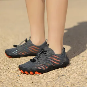 Kids quick-dry water shoes with non-slip rubber soles for outdoor hiking and beach