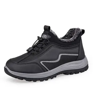 Scarpe casual invernali con fodera in peluche e suola in gomma antiscivolo per neve