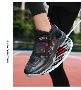 Vue détaillée des chaussures de sport avec lacets rotatifs et semelles antidérapantes