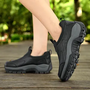 Wasserdichte Ledersneaker für Senioren mit rutschfester Sohle für das Gehen im Freien