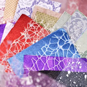 Bastelpapier-Set mit Metallic-Effekt und Spitzenmustern für DIY-Geschenkverpackungen
