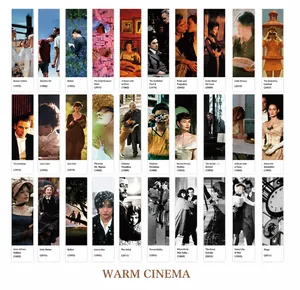 Collezione di 30 segnalibri cinematografici vintage con scene di film classici