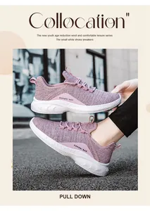 Detail of breathable pink mesh upper and stylish wave-patterned thick EVA midsole