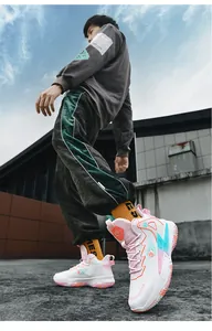 Dynamische Untersicht leichter High-Top-Basketballschuhe für jugendliche Sportler