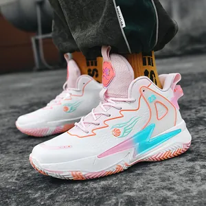 Herren Basketballschuhe High Top Atmungsaktiv Outdoor Sport Sneaker Leicht Rutschfest Sportlich Praktisch Casual Schuhe