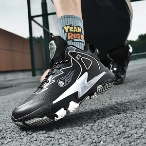 Leichte Basketballschuhe für Herren, High-Top, atmungsaktives Mesh mit rutschfester Sohle
