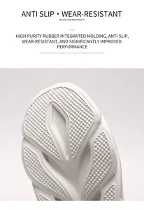 Dettaglio della suola in gomma ad alta purezza con texture antiscivolo su scarpe sportive
