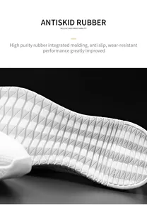 Detail of white rubber sole with diamond anti-slip pattern and one-piece molding
