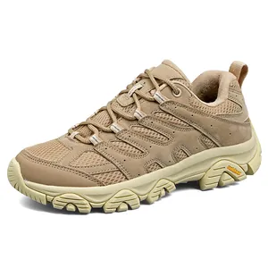 Chaussures de randonnée kaki respirantes avec semelles antidérapantes pour le trekking