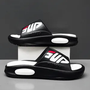 Men Summer EVA Slides With Massage Footbed Soft Platform Sole Non-Slip Casual Beach Sandals Outdoor Large Size Home Slippers