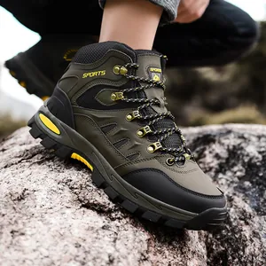 Scarpe da Trekking Alte all'Aperto Unisex Traspiranti Antiscivolo Stivali da Escursionismo Scarpe Sportive da Arrampicata Casual in Mesh Pelle Sintetica
