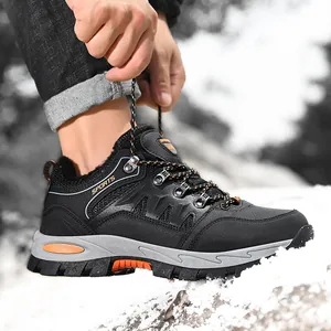 Outdoor Wandelschoenen Mannen Vrouwen Winter Warm Fleece Gevoerd Sneeuwlaarzen Antislip Slijtvast High-top Trekking Sneakers