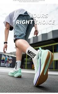 Macro shot of mint green running shoe sole with shock-absorbing texture and PRO logo