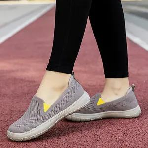 Zapatillas de caminar anchas y transpirables para mujer con suela antideslizante