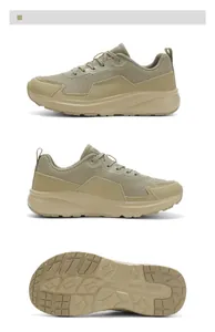 Macro details of khaki wide-fit sneakers featuring breathable mesh and EVA cushioning sole