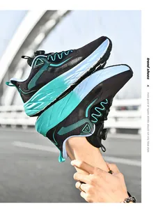 Macro detail of breathable running shoes featuring rotating dial lace and cushioned sole