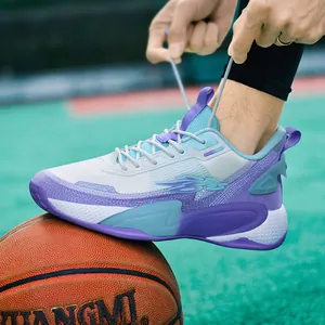 Scarpe da Basket Professionali da Uomo Traspiranti in Mesh Suola in Gomma TPU Ammortizzazione Antiscivolo Sneakers da Allenamento Sportive