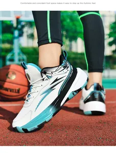 Detail of high-performance basketball shoe showing heel air cushion and support