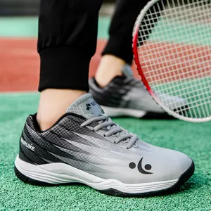 Professional Men Badminton Shoes Non-Slip Shock Absorption Training Sneakers Breathable Indoor Court Sports Footwear For Tennis Volleyball