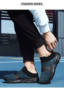 Macro detail of breathable knitted mesh fabric and thick anti-slip sole on sport shoes