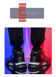 Μακροεντολή λεπτομέρεια από ψηλά sneakers με αντιολισθητικές σόλες και στυλ δρόμου