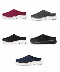 Multiple colors of winter plush slippers with soft soles in sizes thirty-six to forty-eight