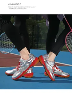Detail view of silver indoor court shoes with professional gum rubber non-slip outsole
